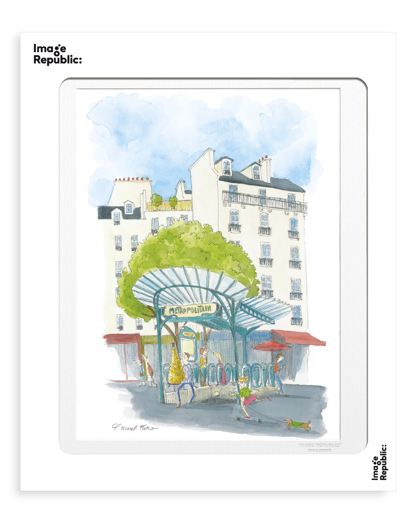 POSTER 30/40 CLAIRE MOREL FATIO 49 RDV CHATELET