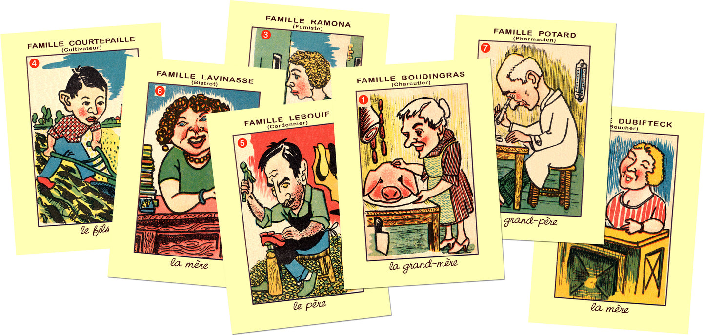 JEU DES 7 FAMILLES DE LA NERE FLO