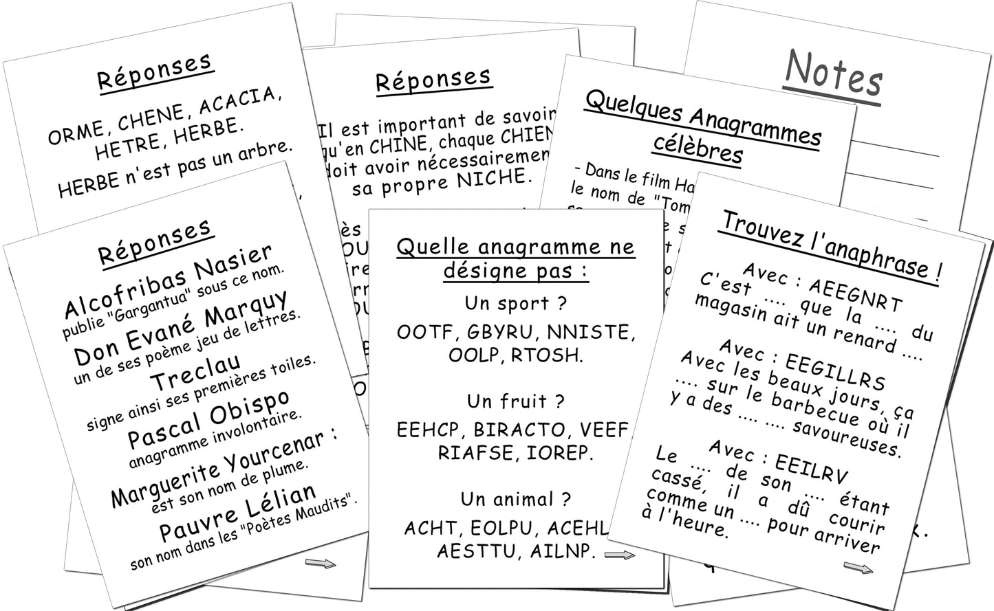 ANAGRAMMES
