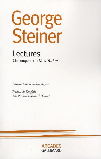 LECTURES - CHRONIQUES DU "NEW YORKER"