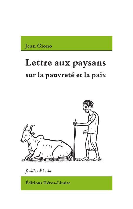 LETTRE AUX PAYSANS - SUR LA PAUVRETE ET LA PAIX