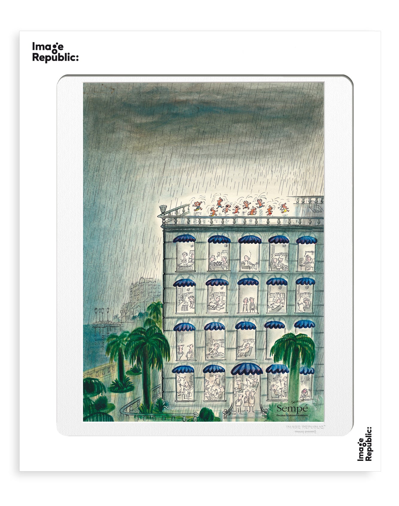 IMMEUBLE PLUIE - 30X40 CM