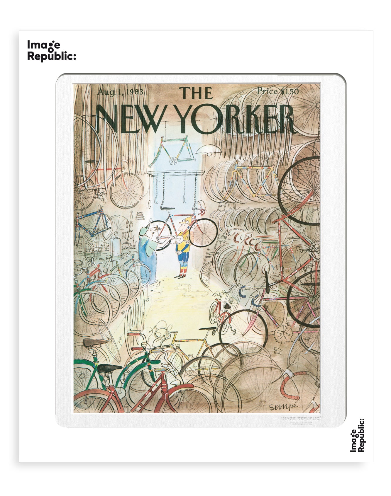 POSTER 40/50 SEMPE THE NEWYORKER 59 SEMPE GARAGE VELO