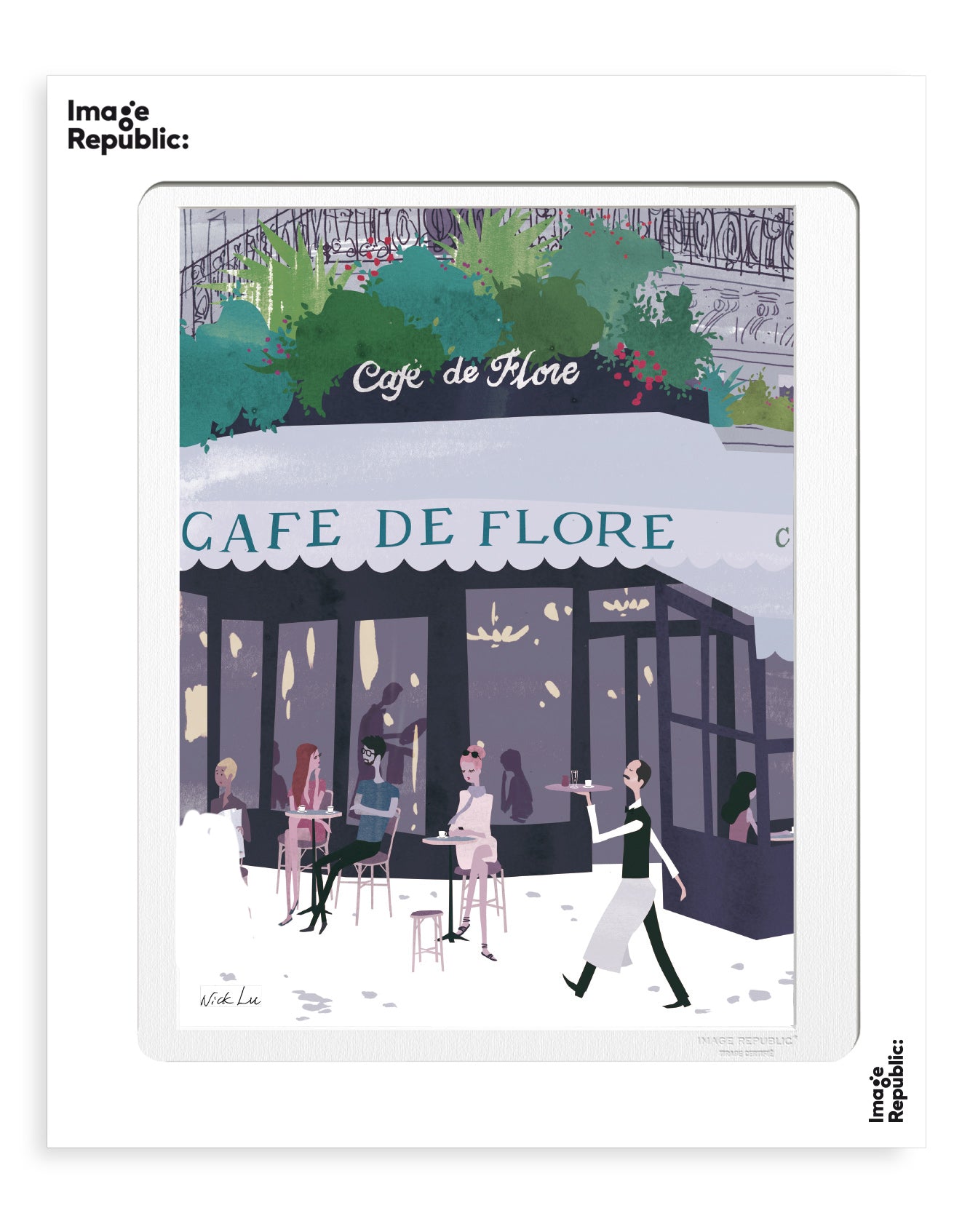 POSTER 30/40 WLPP CAFE DE FLORE
