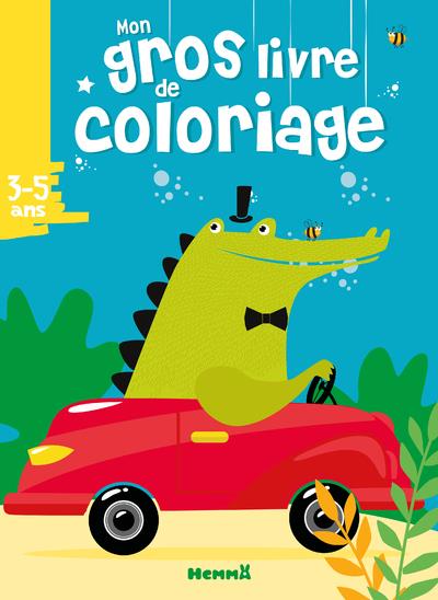 MON GROS LIVRE DE COLORIAGE (CROCO VOITURE)